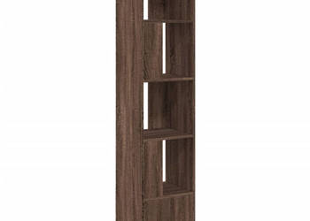 Regał brązowy dąb 40x36x189 cm materiał drewnopochodny WM-848247