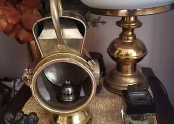 Stara lampa kolejowa na nafte Art Deco