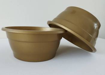 Miska misa ZŁOTA 16 cm doniczka pod stroik stroiki