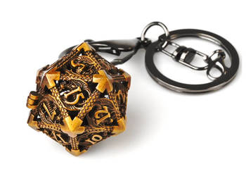 Pojemnik na Kości | 4 cm | Metal | Brelok Kości | Dungeons and Dragons