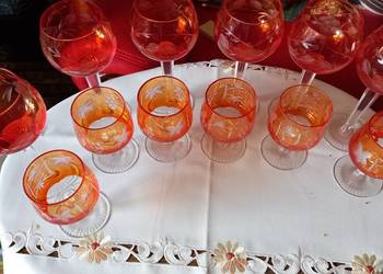 Komplet kryształ wino i koniak-kyszał