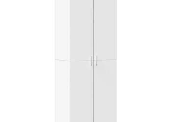 Wysoka szafka biała 60x35x180 cm materiał drewnopochodny WM-3276665