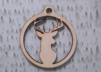 bombka sklejka 10 cm decoupage scrapbooking mod18