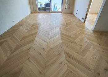 DĄB warstwowy Jodełka francuska dębowa 14x135x670 Olej Lakie