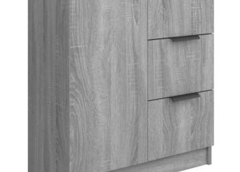 Szafka szary dąb sonoma 60x30x70 cm materiał drewnopochodny WM-816989