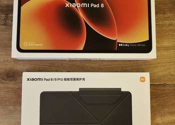 Tablet Xiaomi Pad 8 8/128 GB stan idealny, szkło Hofi, org etui Xiaomi