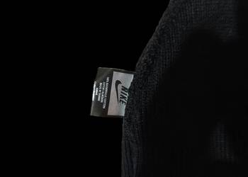 Klasyczna Czarna Czapka NIKE unisex Beanie 100% Bawełna Nowa Stan Idealny