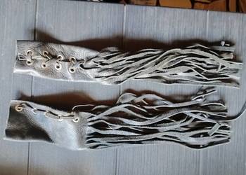 Frędzle skórzane na manetki