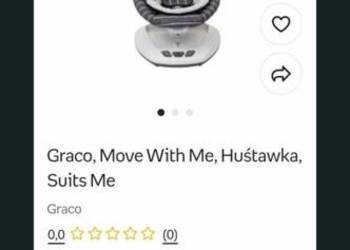 Huśtawka Bujaczek *Graco* Move with me* Okazja! super stan!!!