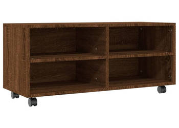 Szafka pod TV na kółkach brązowy dąb 90x35x35 cm WM-815260