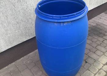 Beczka 200L plastikowa z przykrywką lub bez na deszczówkę