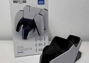 Stacja ładująca do padów PS5 Playstation 5 Mad Dog GPC500, komplet!