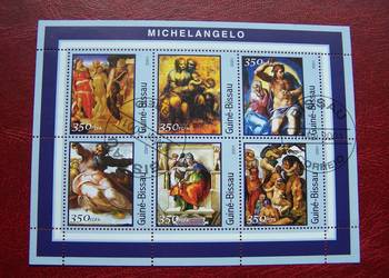Gwinea Bissau 2001 CTO Malarstwo Michelangelo