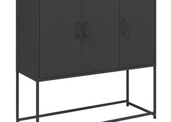 Szafka czarna 1005x39x107 cm stal WM-846536