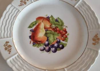 Talerz Motyw Owoce Porcelana Francuska Limoges
