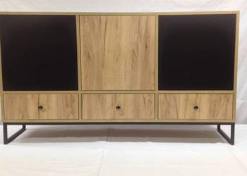Komoda nowoczesna Highboard dąb craft złoty NEW INTERIOR