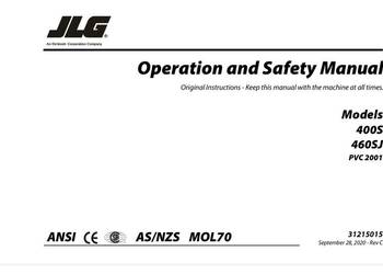JLG 400S 460SJ instrukcja obsługi DTR PL