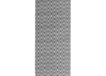 Dywan zewnętrzny czarny 80 x 250 cm PP WM-317015