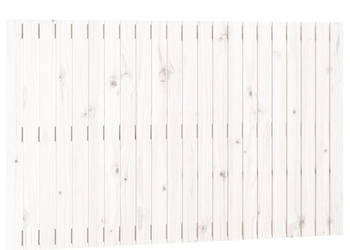 Wezgłowie łóżka białe 140x3x90 cm lite drewno sosnowe WM-824919