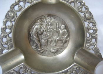 Stara Popielniczka Srebrna