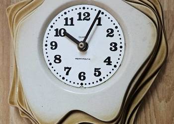 119.Zegar wiszący ZW-Ł7 z Mirostowickich Zakładów Ceramicznych z okresu PRL