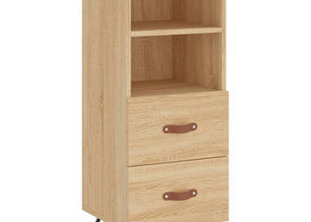 Szafka dąb sonoma 345x34x90 cm materiał drewnopochodny WM-828639