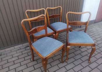 Krzesła 4 Sztuki ART-DECO Stare Antyk Komplet Po Renowacji Okazja.