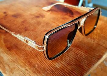 Piękne męskie okulary lub unisex nowość 2026 luksusowe pozłacane 5