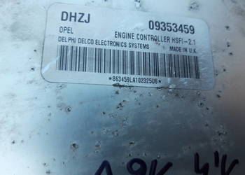 Sterownik-komputer silnika opel astra 14 16v DHZJ 09353459!!!