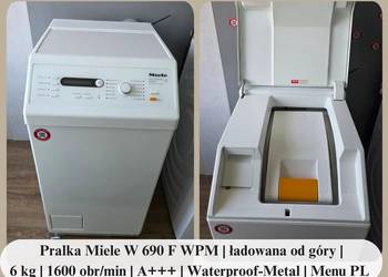 Pralka Miele W 690 F WPM | ładowana od góry | 6 kg | 1600 obr/min | A+++ |
