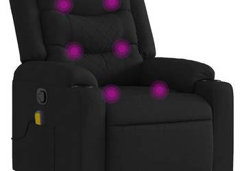 vidaXL Rozkładany fotel masujący, czarn(SKU:374132)