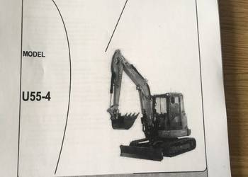 dtr instrukcja obsługi koparka kubota u55-4 i inne