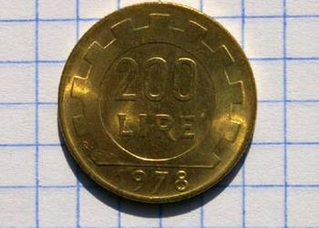 200 LIRÓW ( 200 LIRE ) 1978 ROK - WŁOCHY