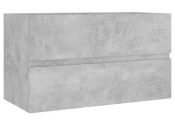 Szafka pod umywalkę szarość betonu 80x385x45 cm WM-804750