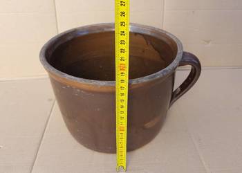 garnek gliniany lata 60 vintage