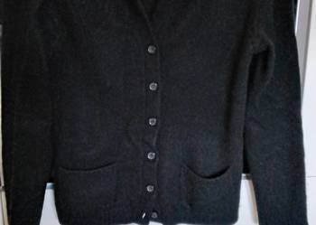 Sweter Czarny Rozpinany Damski YORN rozm S/M - M Kaszmir 100%