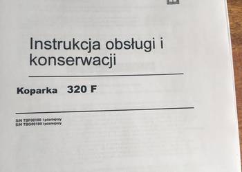 dtr instrukcja obsługi koparka caterpillar 320 f i inne