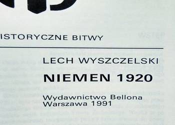Niemen 1920 książki historyczne outlet