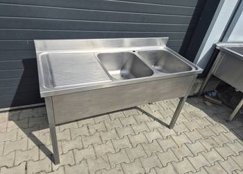 Zlew Gastronomiczny 2 Komorowy 140/60/85 P