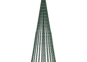 Stożkowa choinka z lampek 475 kolorowych LED 247 cm WM-4016399