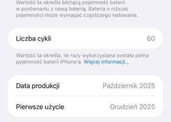 iPhone 16 Plus 128 GB Czarny | 100% Baterii | 60 Cykli | Gwarancja Apple
