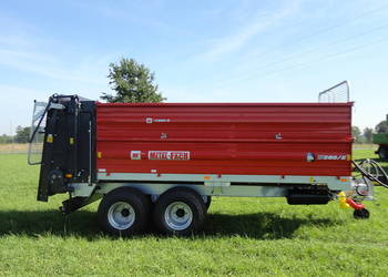 Rozrzutnik obornika Metal-Fach N280/1 8t, otwierane burty,
