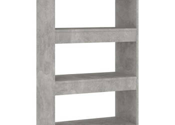 Regał na książki/przegroda szarość betonu 60x30x103 cm WM-811659