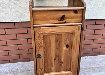 Szafka drewniana słupek komoda regal półka nocna ikea leksvik stolik