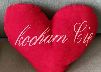 Czerwona poduszka serce Kocham Cię serduszko