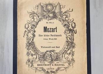 Dekoracja vintage | Mozart | stara rycina | retro dekor | oryginał