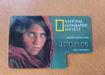 Karta National Geographic kolekcjonerska, afgańska dziewczyna Szarbat Guli