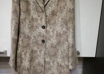 Płaszcz damski w kolorze beżowo - brązowym - Autog.