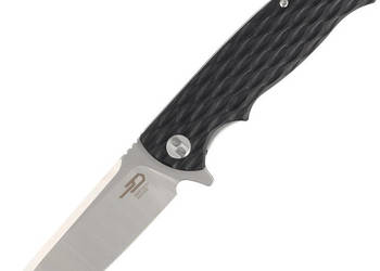 Nóż składany Bestech Grampus Black G10, Stonewashed/Satin D2 (BG02A)