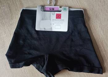 Bokserki czarne damskie bezszwowe roz. S/M